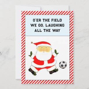 Weihnachtskarten für Fußball Feiertagskarte