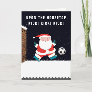 Weihnachtskarten für Fußball Feiertagskarte