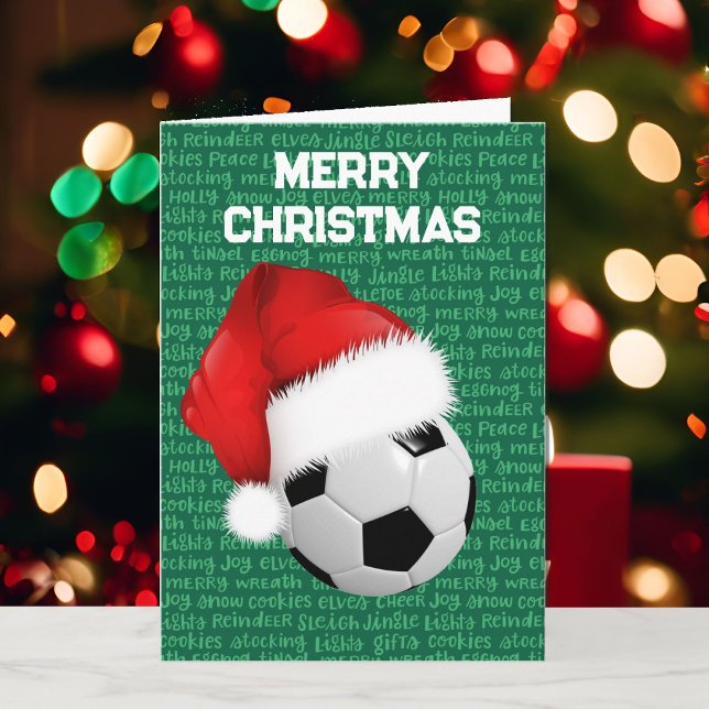 Weihnachtskarten für Fußball und Weihnachtsmann Karte (Von Creator hochgeladen)