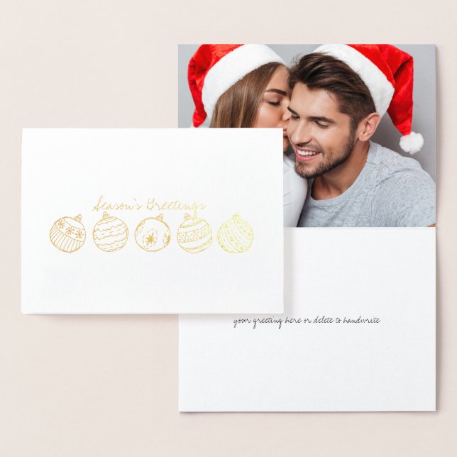 Weihnachtskarten für Gold Foil Folienkarte (Anzeige)