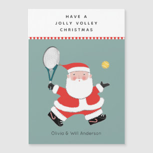 Weihnachtskarten für Tennis Magnetkarte