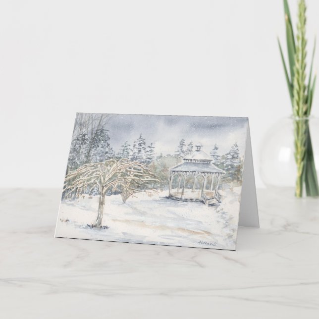 Weihnachtskarten geklappt dankeskarte (Vorderseite)