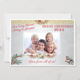 Weihnachtskarten-Geschenk für Großeltern Magnet