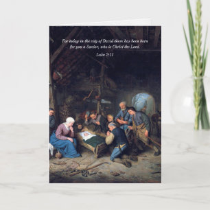 Weihnachtskarten Hirten Feiertagskarte