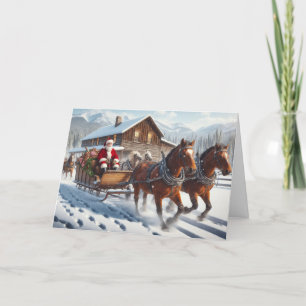 Weihnachtskarten im Landstil Feiertagskarte