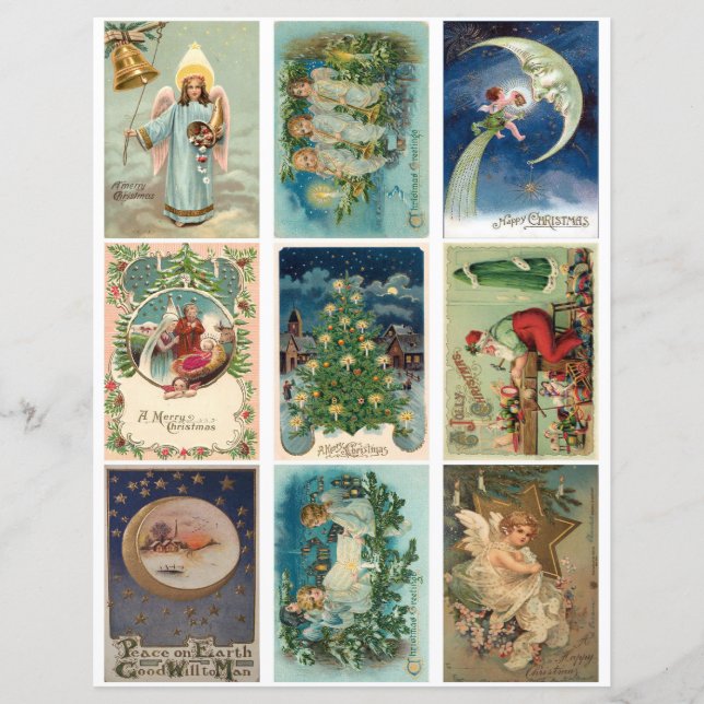 Weihnachtskarten im viktorianischen Stil  (Vorderseite)