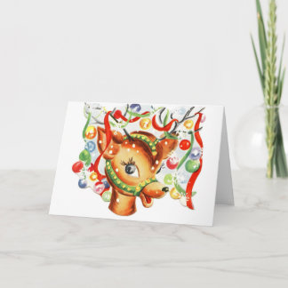 Weihnachtskarten im Vintage-Stil Feiertagskarte