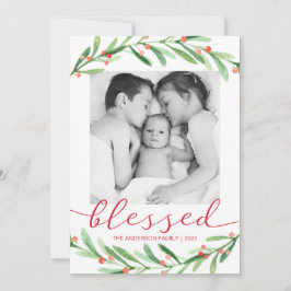 Weihnachtskarten in Rot und Grün - Weihnachtskarte Feiertagskarte