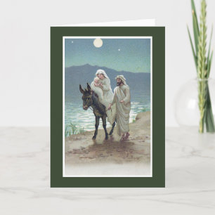 Weihnachtskarten Mary, Joseph und Jesus Feiertagskarte