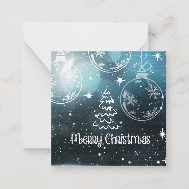 Weihnachtskarten Merry Christmas Mitteilungskarte (Vorderseite)
