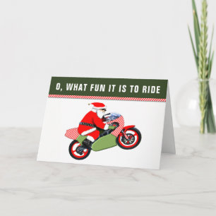 Weihnachtskarten Motocross Feiertagskarte