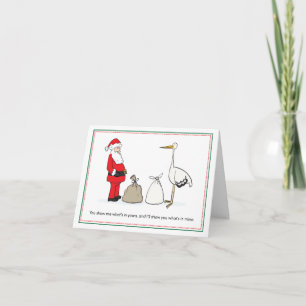 Weihnachtskarten - Säcke Feiertagskarte