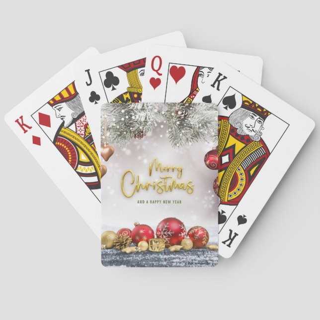 Weihnachtskarten Spielkarten (Rückseite)