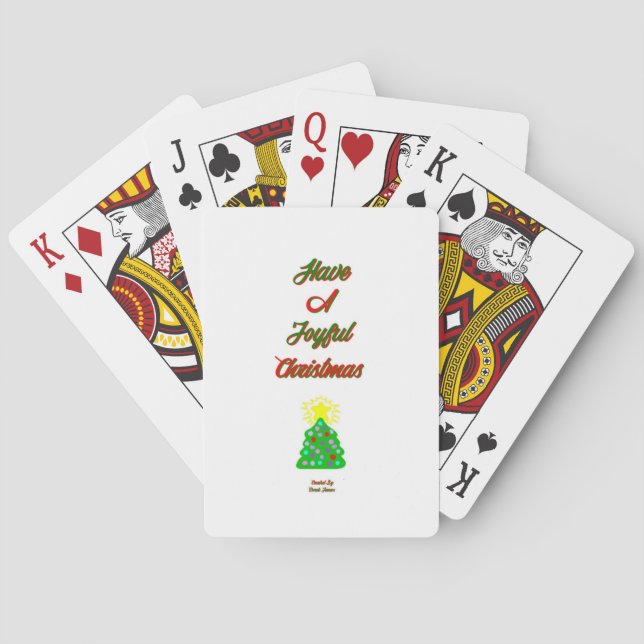 Weihnachtskarten Spielkarten (Rückseite)
