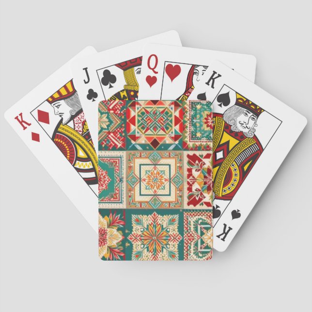 Weihnachtskarten Spielkarten (Rückseite)
