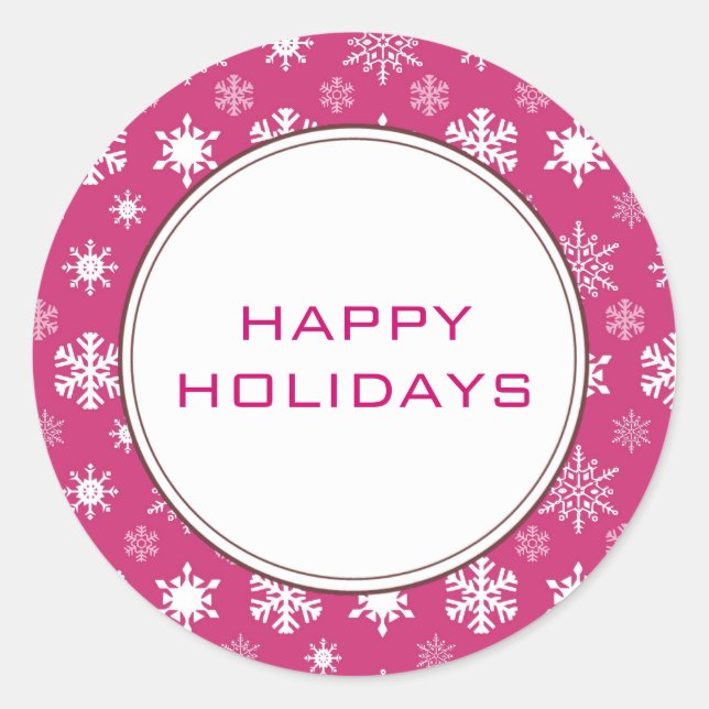 Weihnachtskarten-Umschlag Aufkleber (Vorderseite)