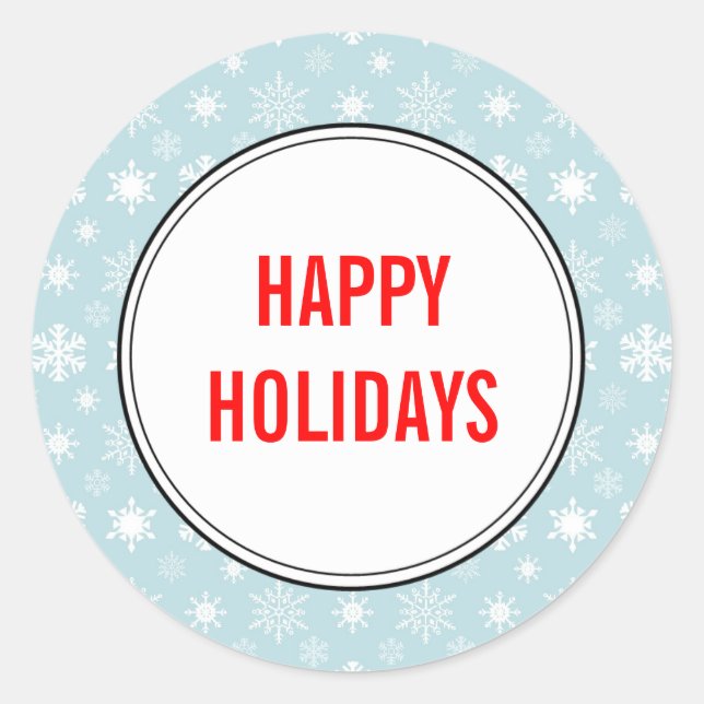 Weihnachtskarten-Umschlag Aufkleber (Vorderseite)