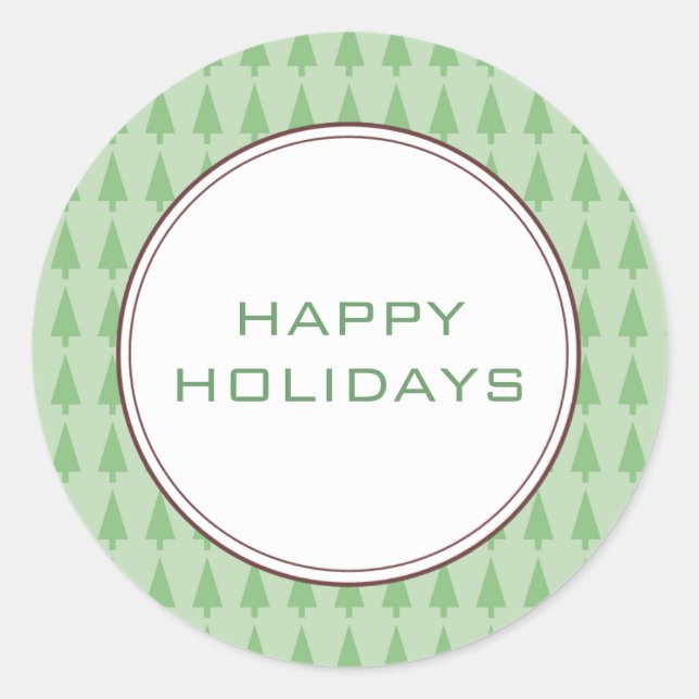 Weihnachtskarten-Umschlag Aufkleber (Vorderseite)