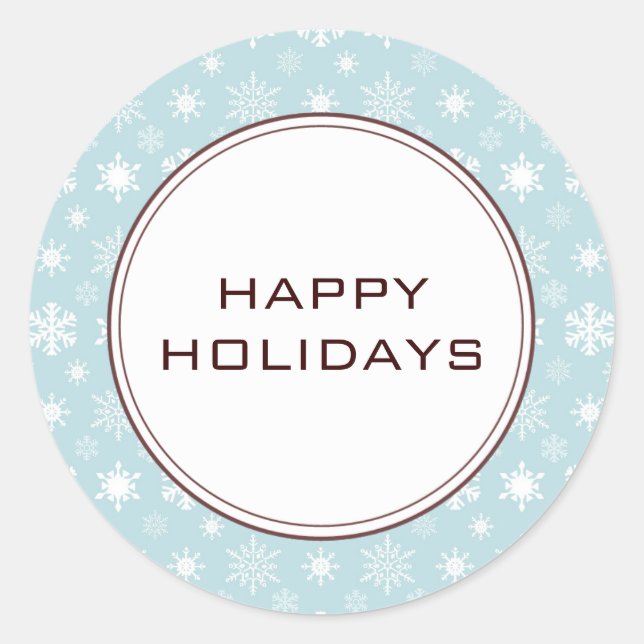 Weihnachtskarten-Umschlag Aufkleber (Vorderseite)