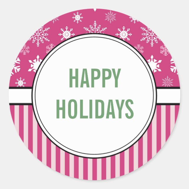 Weihnachtskarten-Umschlag Aufkleber (Vorderseite)