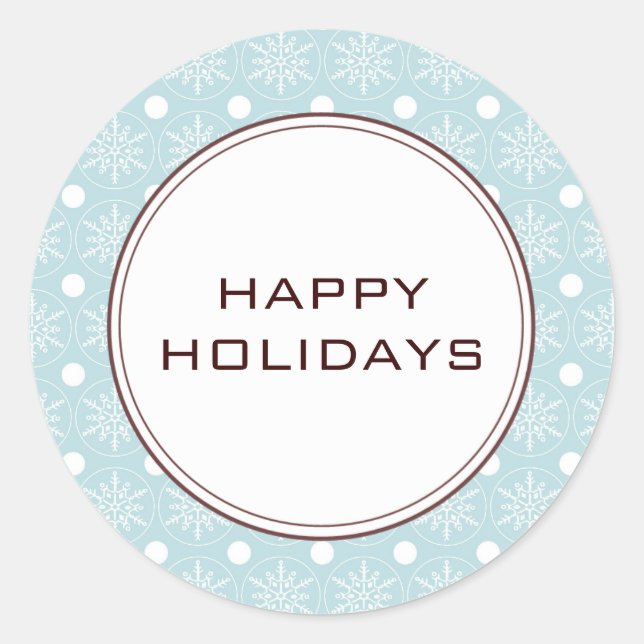 Weihnachtskarten-Umschlag Aufkleber (Vorderseite)