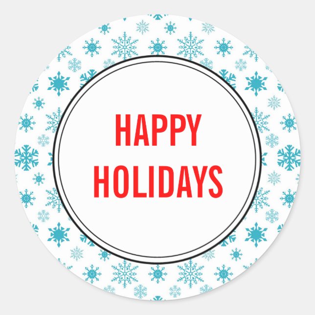 Weihnachtskarten-Umschlag Aufkleber (Vorderseite)