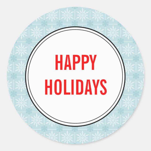 Weihnachtskarten-Umschlag Aufkleber (Vorderseite)