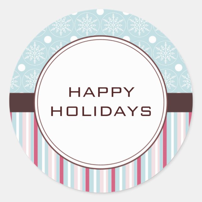 Weihnachtskarten-Umschlag Aufkleber (Vorderseite)