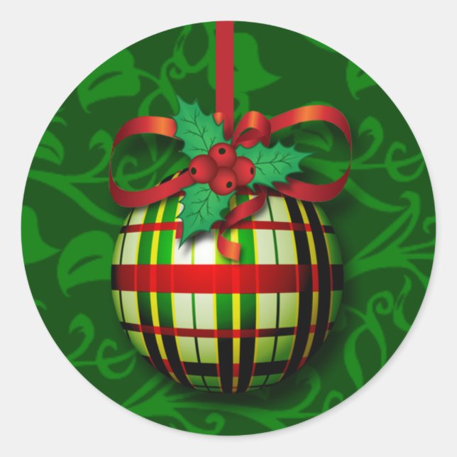 Weihnachtskarten-Umschlag Aufkleber | Weihnachtsge (Vorderseite)