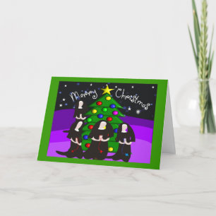 Weihnachtskarten und Geschenke Feiertagskarte