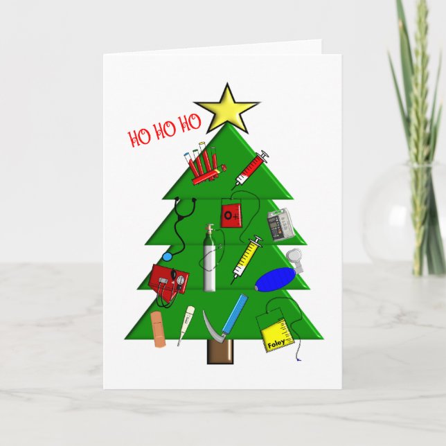 Weihnachtskarten und Geschenke für Krankenpfleger/ Feiertagskarte (Vorderseite)
