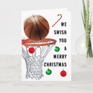 Weihnachtskarten von Basketball Feiertagskarte