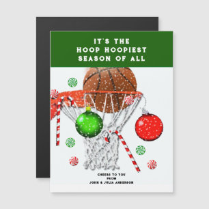 Weihnachtskarten von Basketball Magnetkarte