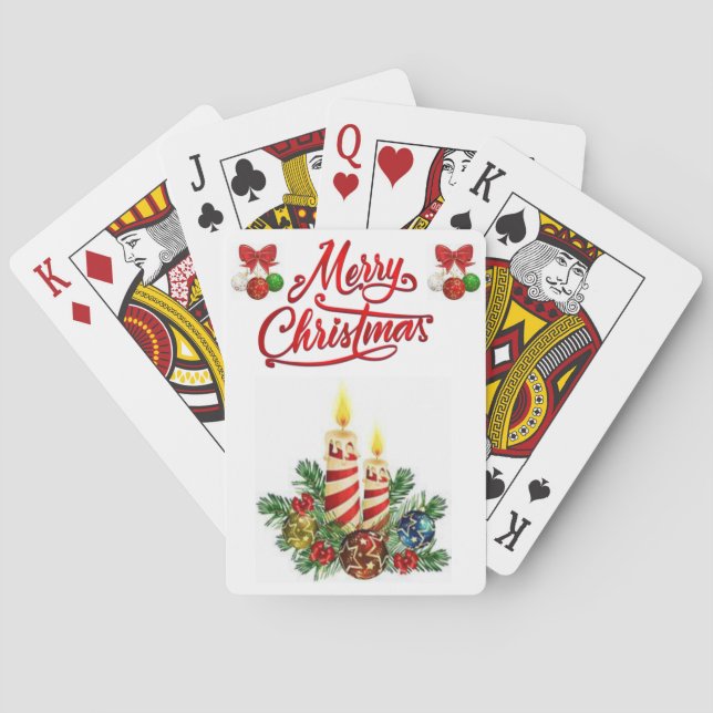 Weihnachtskartendeck Spielkarten (Rückseite)