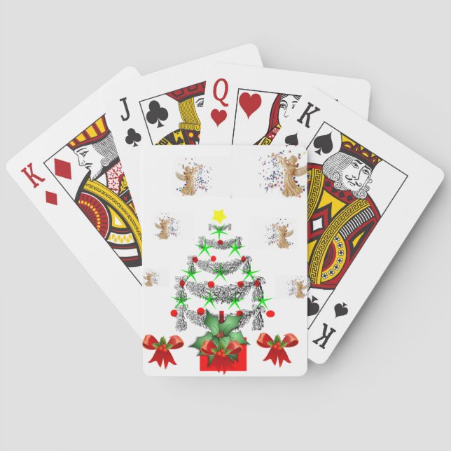 Weihnachtskartendeck Spielkarten (Rückseite)