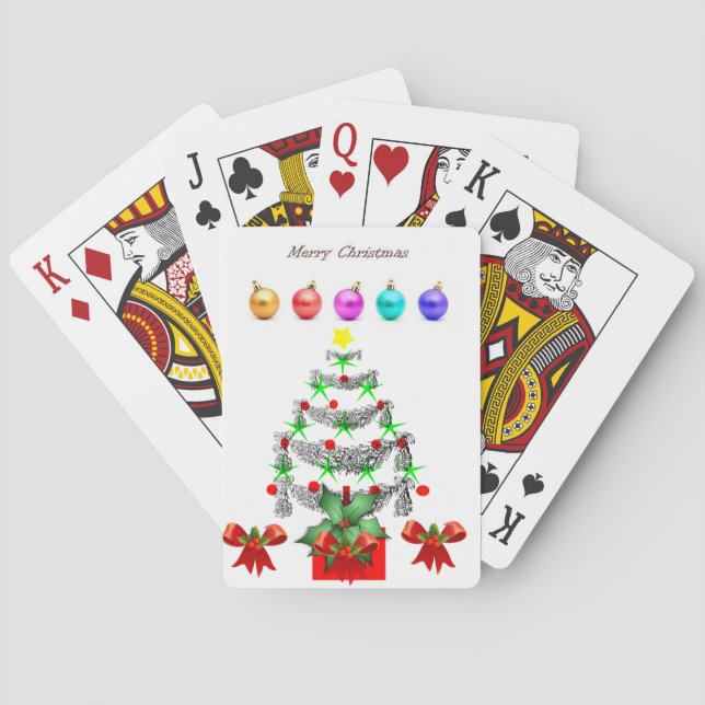 Weihnachtskartendeck Spielkarten (Rückseite)