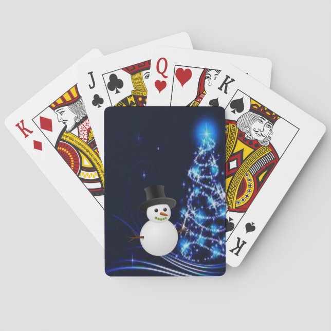 Weihnachtskartendeck Spielkarten (Rückseite)