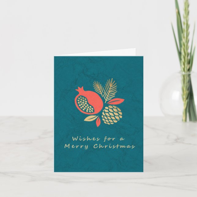 Weihnachtskartengrüße Feiertagskarte (Vorderseite)