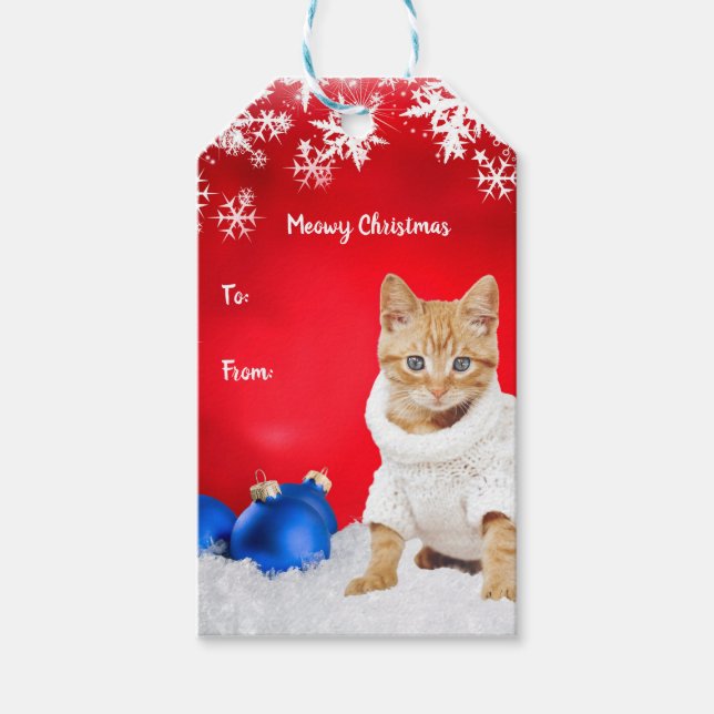Weihnachtskartentafel Geschenkanhänger (Vorderseite)