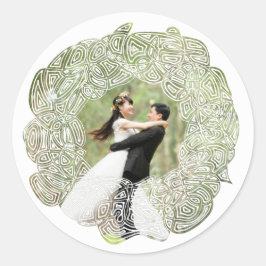 Weihnachtskartentkleber Runder Aufkleber