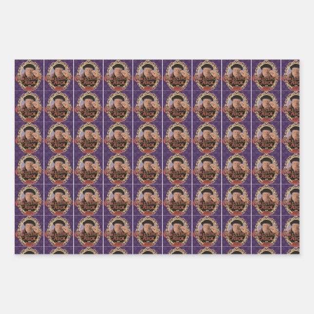 Weihnachtskartonpapier Geschenkpapier Set (Vorderseite)