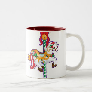Weihnachtskarussell Zweifarbige Tasse