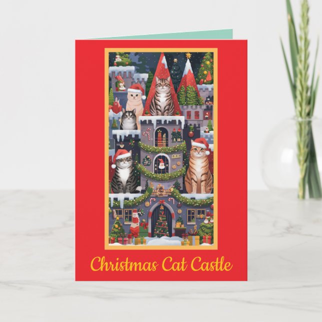 Weihnachtskastenschloss 2 karte (Vorderseite)