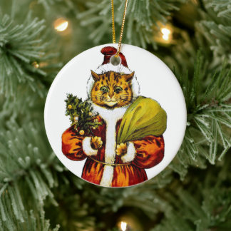 Weihnachtskat von Louis Wain ・ Ornament
