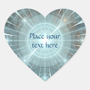 Weihnachtskathedralfenster Herz-Aufkleber