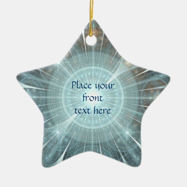 Weihnachtskathedralfenster Keramikornament (Vorne)
