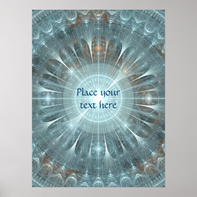 Weihnachtskathedralfenster Poster (Vorne)