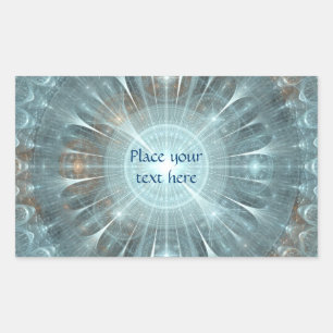 Weihnachtskathedralfenster Rechteckiger Aufkleber