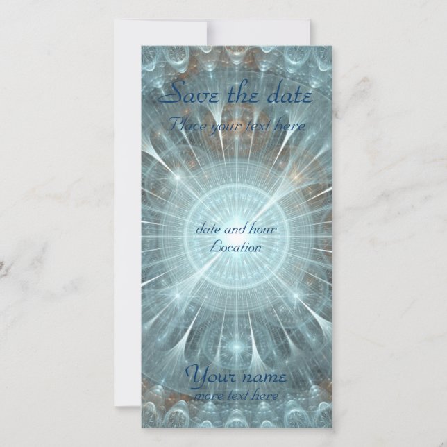 Weihnachtskathedralfenster Save The Date (Vorderseite)