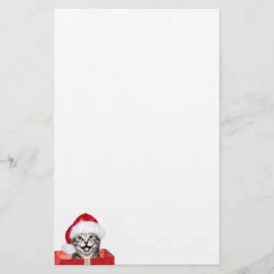 Weihnachtskätzchen Briefpapier